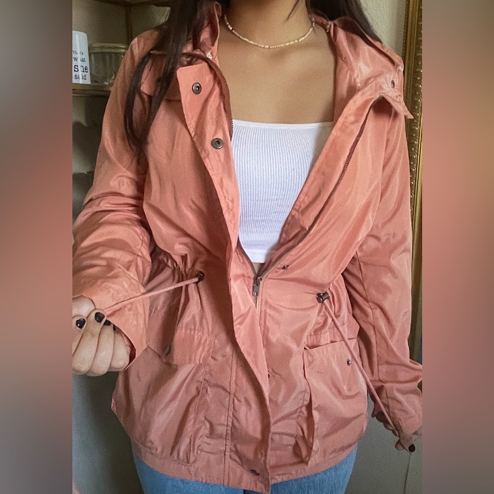 FOREVER 21 (M) Windbreaker Jacket (Rose Gold)